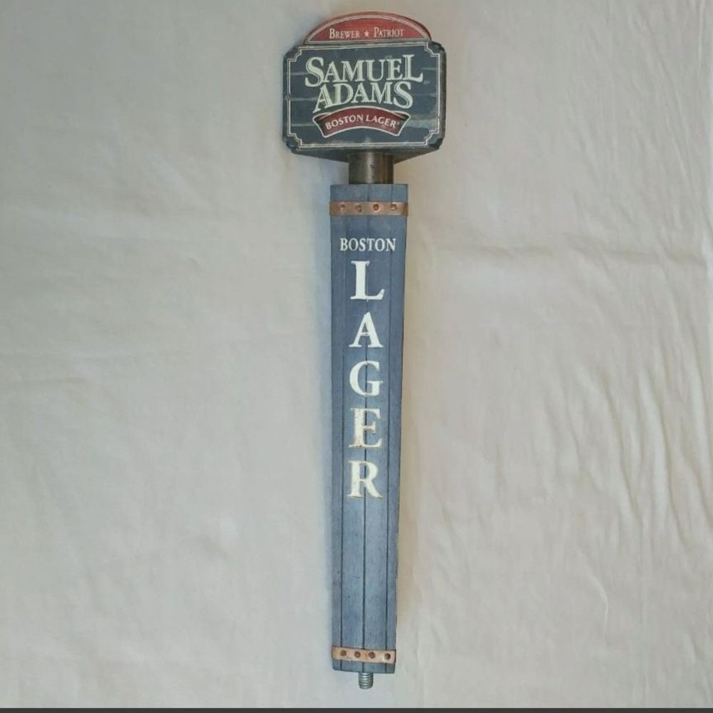 Samuel Adams Boston Lager 12" Beer Tap Handle Brewer Patriot Man Cave 3 Sided